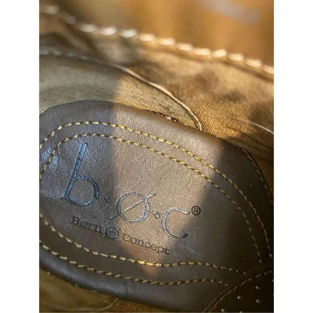BØC Born Concept Brown Leather Bootie Women’s Size 8/39